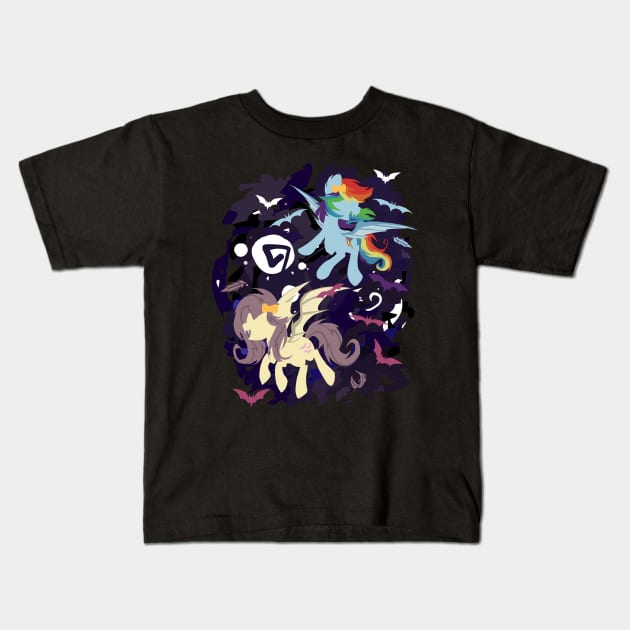 Flutterbat & Vampiredash Kids T-Shirt by cerebralvapor